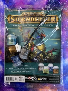 Warhammer Age Of Sigmar Stormbringer Issue 4 - 4 Citadel Paints & Starter Brush - Picture 1 of 2
