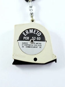 SCHLÜSSELANHÄNGER - Maßband MABO - ERMETO Sanitär Anschluss - Vintage 1960er - Bild 1 von 5