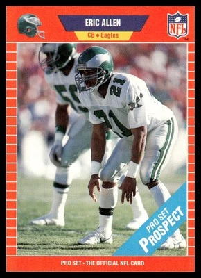1989 Pro Set Eric Allen Rookie Philadelphia Eagles #533 - Image 1 of 2