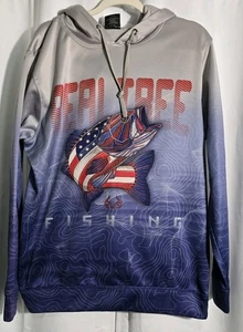 Realtree Fishing Pro Series Mens L Hoodie Bass USA Flag Graphic - Picture 1 of 7