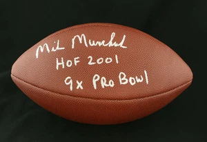 Mike Munchak SIGNED Wilson NFL Football Houston Oilers PSA/DNA AUTOGRAPHED - Picture 1 of 1