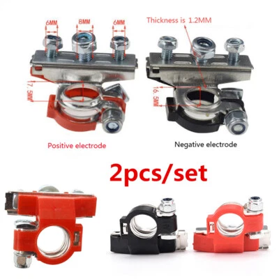 2pcs Car Truck Quick Release Battery Terminal Connector Cable Clamp Clips  Foto 1 de 4