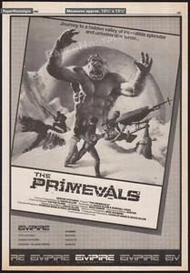 THE PRIMEVALS - Original 1985 Trade AD / poster _ Charles Band _ David Allen - Picture 1 of 1
