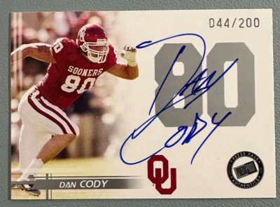 DAN CODY 2005 Press Pass Rookie Autograph Silver RC Ohio State 044/200 - Image 1 of 2
