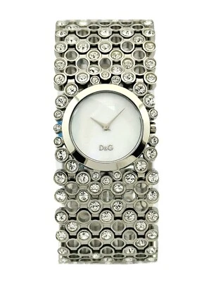 Reloj Dolce and Gabbana Damas DW0243 arriesgado de piedras de acero inoxidable con esfera MOP Foto 1 de 4