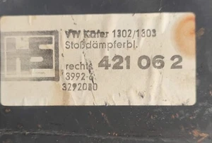 SCHLIECKMANN Reparaturblech Stoßdämpferblech vorne rechts VW Käfer 1302 /1303 - Bild 1 von 3