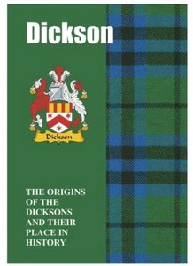 Dickson Ancestry Scottish Origins of the Clan History Booklet Scottish Gift - Imagen 1 de 2
