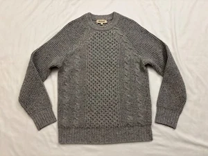 Suéter de Pescador Madewell Cableknit para Hombre, Color Gris, Talla Mediana - Imagen 1 de 9
