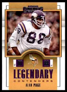 2017 PANINI LEGENDARY CONTENDERS ALAN PAGE MINNESOTA VIKINGS #LC-5 INSERT - Picture 1 of 2