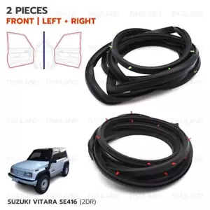 Fits Suzuki 2 Dr Vitara 1989 - '99 Front L+R Weatherstrip Door Rubber Seal - Picture 1 of 10