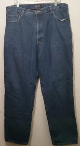 Vintage Army☆Navy Fleece Lined Relaxed Fit Denim Jeans Actual Measure 38" x 32" - Picture 1 of 9