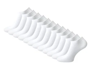 12 Pairs Mens Women's Ankle White Thin Cotton Low Cut No Show Sneakers Socks - Picture 1 of 3