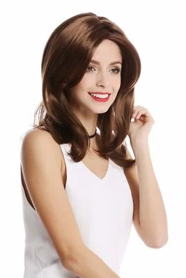 WIG ME UP Perücke Damenperücke schulterlang glatt gemischt Braun Mittelscheitel GF-W2078