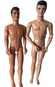 2 MUÑECA DESNUDA ARTICULADA CELEBRIDAD DÍA BODA BARBIE KEN ELVIS PRESLEY ÚNICA J01 - Imagen 1 de 4