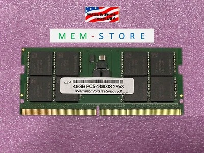 Memoria de repuesto compatible 48 GB DDR5 SODIMM 5600 MHz no ECC RAM KCP556SD8-48 Foto 1 de 4