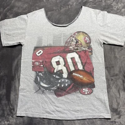 Vintage San Francisco 49ers T-Shirt 1990's  Size XL No Collar Nutmeg - Image 1 of 4