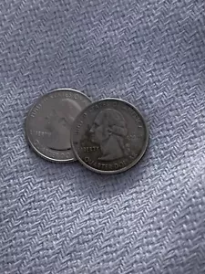 US error coin- 2000 D Virginia Quadricentennial Quarter - missing clad layer - Picture 1 of 4