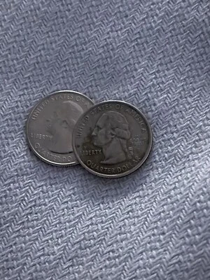 US error coin- 2000 D Virginia Quadricentennial Quarter - missing clad layer - Image 1 of 4