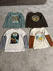 Pre-Owned Boys 5t lot Of 4 Long  Sleeve T-Shirts - Picture 1 of 5