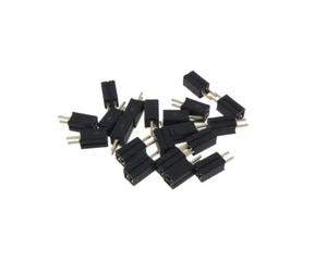 2P 2-Pin 1.27mm Straight Female Header - Black - Pack of 20 - Picture 1 of 1