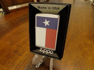 TEXAS STATE FLAG SERIES ZIPPO LIGHTER MINT IN BOX - Picture 1 of 3