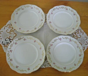 Platos de colección Homer Laughlin The Angelus Pink Roses 7" ~ Juego de 4 ~ - Imagen 1 de 10