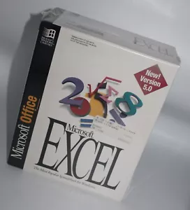 NEW Factory Sealed Microsoft Excel version 5.0 for Windows 3.1 90's Vintage NIB - Picture 1 of 10