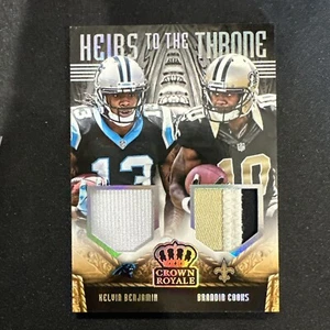 2014 Panini Crown Royale /99 Brandin Cooks Kelvin Benjamin #HTC-BC RC Heirs - Picture 1 of 9