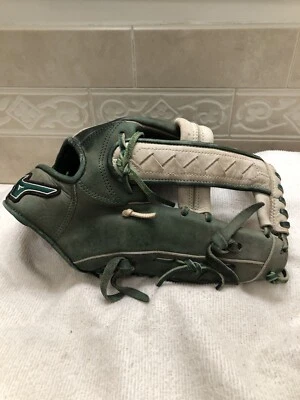 "Guante de béisbol softbol lanzamiento derecho Mizuno GMVP-1250-PSES3 verde y blanco 12,5""" Foto 1 de 4