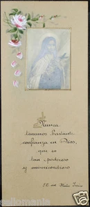 OLD BLESSED SAINT THERESE OF LISIEUX HOLY CARD ANDACHTSBILD SANTINI CC1006 - Picture 1 of 1