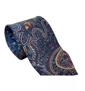 Essex Row Designer Floral Paisley Mens Polyester Tie 56in Long - Picture 1 of 8