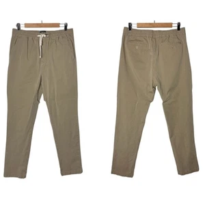 J. Crew Slim dock pants stretch cotton Drawstring men's size medium In Khaki - Picture 1 of 16