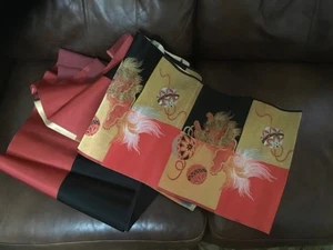 Auténtico Kimono Japonés USADO Obi Hecho de León de Seda 270-003-963-2163 - Imagen 1 de 6