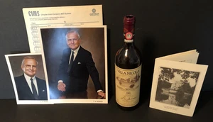 Rare Lee Iacocca Lot Villa Nicola Wine Bottle Wedding Program Chrysler PR Photos - Foto 1 di 15