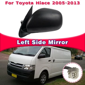 Black 3Pin Left Electric Adjustment Door Mirror Assembly For Toyota Hiace 05-13 - Bild 1 von 11