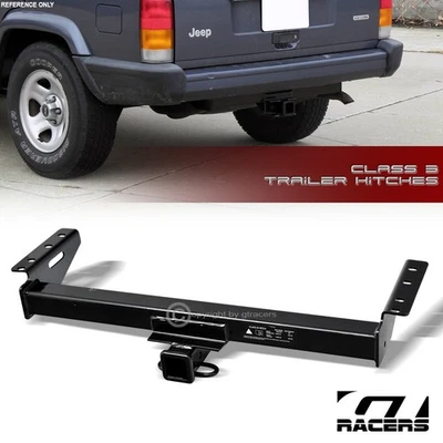 Class 3 Trailer Hitch Receiver Rear Bumper Towing 2" For 1984-2001 Jeep Cherokee - Image 1 of 3