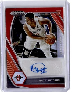 2021 Panini Prizm Draft Picks #DP-MMI Matt Mitchell Auto Prizms Red #/199 - Picture 1 of 2