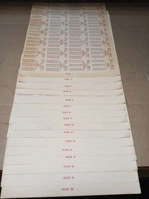 Uncut APBA Baseball Cards. 16 Full Sheets.  28 Cards Per Sheets. 1980 Set.  - Image 1 of 4