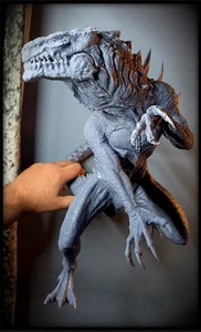 Godzilla 1998 Maquett Prop Replica 16" Tall Unpainted Kit - Picture 1 of 6