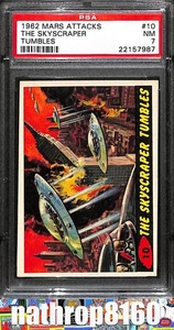 1962 Topps Mars Attacks Trading Card #10 The Skyscraper Tumbles PSA 7 NM 10004 - Picture 1 of 4