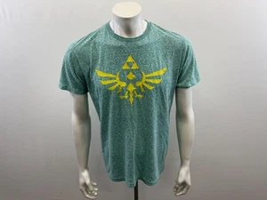Zelda Skyward Sword Graphic T Shirt Men's Size Large Green Cotton Blend Crew Tee - Picture 1 of 4
