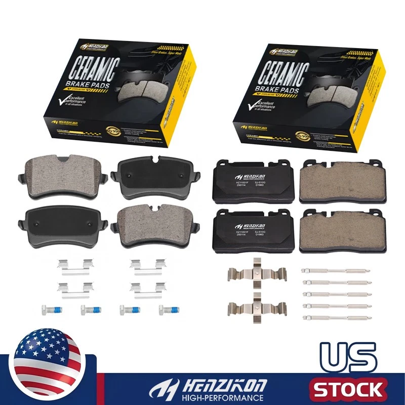 Pastillas de freno delanteras y traseras de cerámica con hardware para Audi Q5 2013-2017 Foto 1 de 4