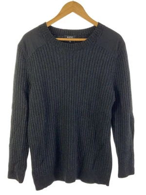 A.P.C. Suéter de malha (grosso), GG, lã, preto, 1110321 - Imagem 1 de 4