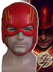 The Flash Man Cosplay Headgear Latex Mask LED Helmet Halloween Props With Gifts - Picture 1 of 11