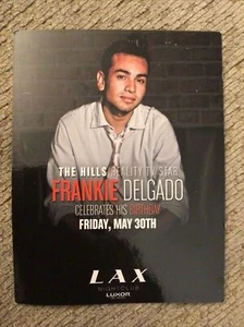 Frankie Delgado 30. Geburtstag Party The Hills LAX LUXOR VEGAS PROMO Karte 2011 - Bild 1 von 2
