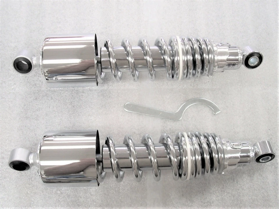 Amortiguadores cortos de doble resorte cromados Honda CB750 Nighthawk 12,25" Foto 1 de 1