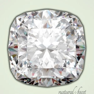 3.22 Carat K/SI2/Ideal Cut Square Cushion AGI Certified Diamond 9.59x8.62x4.88mm - Picture 1 of 4
