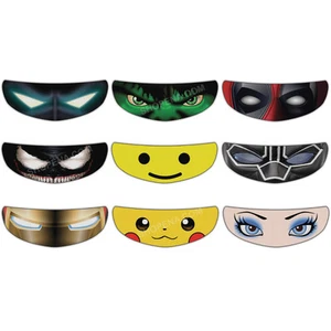 Venom Hulk Batman Deadpool Perforated Motorcycle Helmet Visor Shield Sticker - Bild 1 von 10