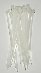 Corbatas de cable - Paquete de 25 blancos - 100 mm - Cables de fácil seguridad - P&P gratis - Imagen 1 de 2