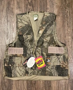 Quail Unlimited Dove Hunter Vest Zip Up Bird Hunting Camouflage Men's Size L New - Picture 1 of 9